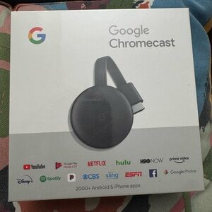 Google Streaming Device in Blue and White
